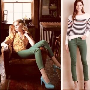 Adriano Goldschmied Abbey Ankle mid-rise super skinny ankle jeans in olive green